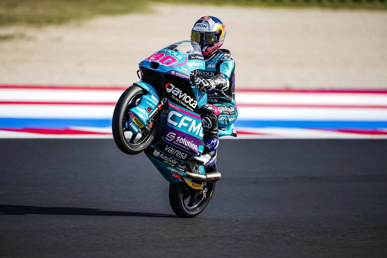 David Alonso termina séptimo en el circuito Misano Marco Simoncelli.